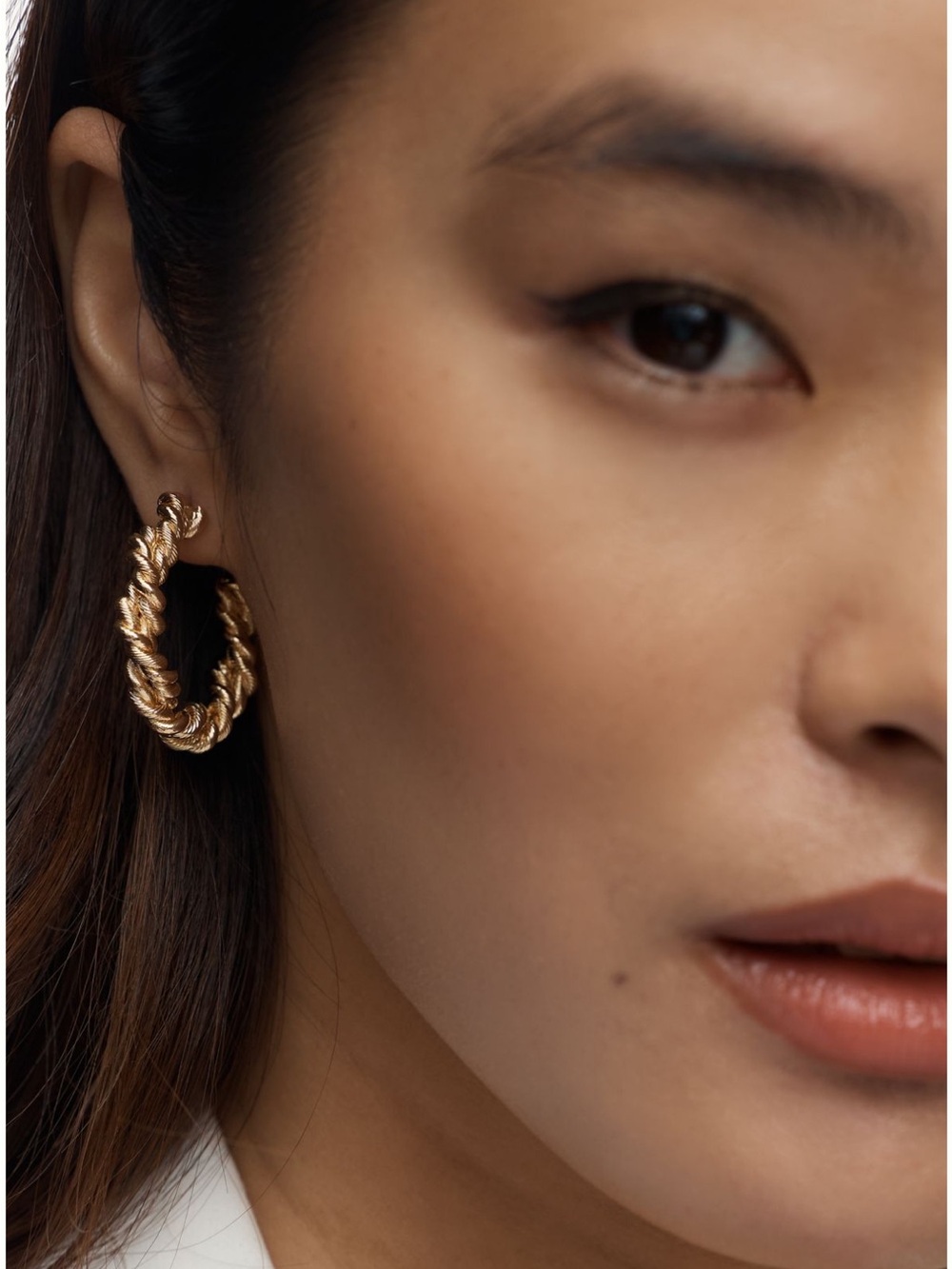Petite Nautical Hoop Earrings - never worn